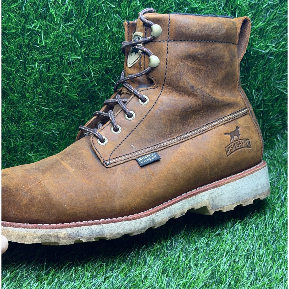 Irish Setter Ashby 83622 Brown Leather Waterproof Work Boots Mens 9 E2